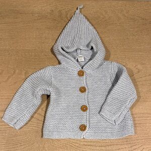 Nordstrom Baby Light Gray Knit Button Down Sweater